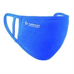 Balanced | Washable Face Mask - Royal Blue dual fit 2 Ply logo right cheek | 2ply Supply