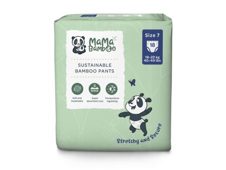 Mama Bamboo | Eco Nappy Pants - Size 7+ (XX-Large +) | 18pc For Sale