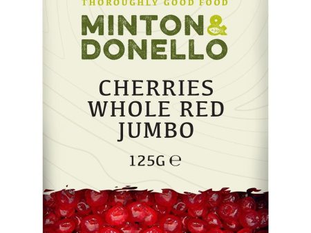 Minton & Donello | Cherries Whole Red Jumbo | 125g Discount