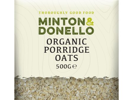 Minton & Donello | Organic Porridge Oats | 500g Supply