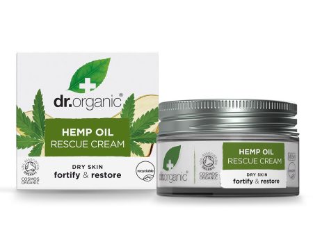 Dr Organic | Hemp Oil 24h Rescue Cream | 50ml Hot on Sale