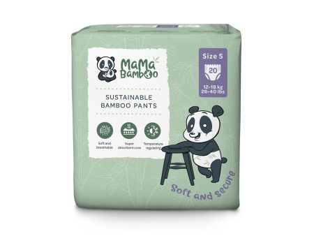 Mama Bamboo | Eco Nappy Pants - Size 5+ (Large Plus) | 20pc For Sale