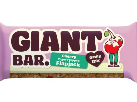 Ma Baker | Giant Bar Cherry Yogurt Topped Flapjack | 90g For Cheap