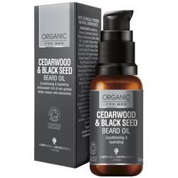 Amphora Aromatics | Cedarwood & Black Seed Beard Oil COSMOS Organic 30ml | 30ml Online Hot Sale