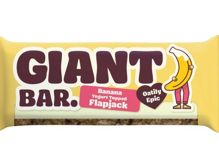 Ma Baker | Giant Bar Banana Yogurt Topped Flapjack | 90g Sale