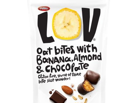 Pellito | LOV Banana Chocolate & Almond Bites | 70g Sale